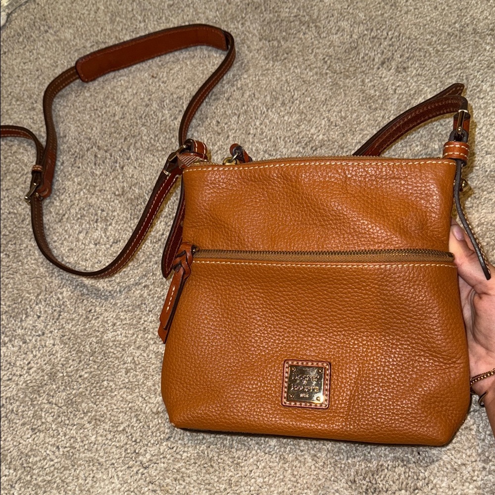 Dooney & Bourke Brown Leather Crossbody Bag